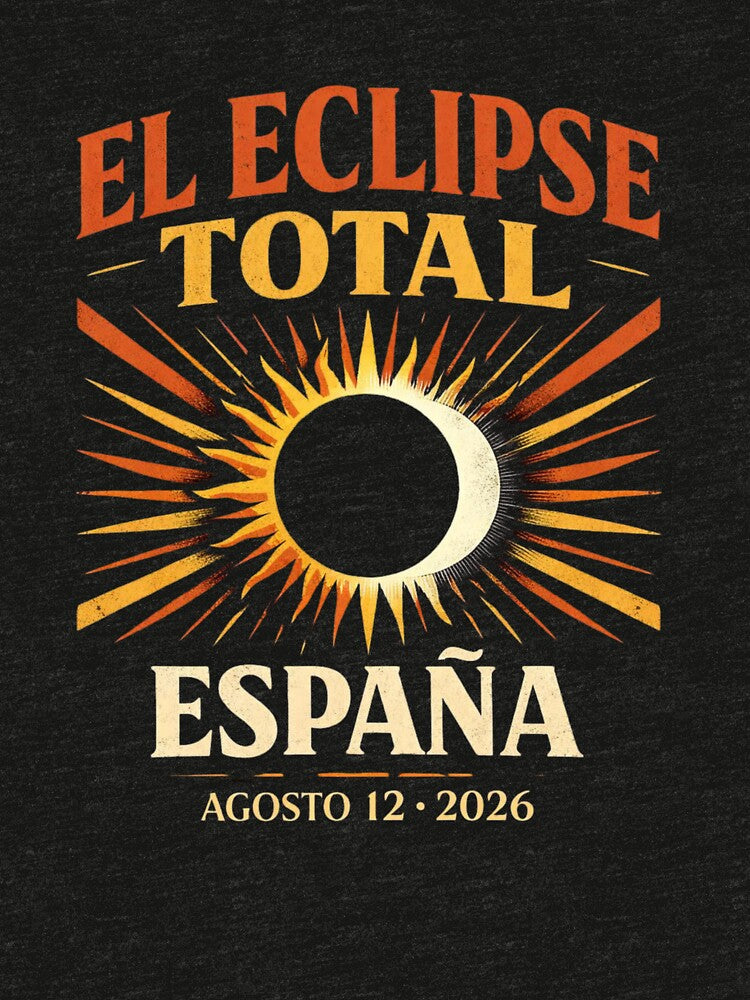 El Eclipse Total España 2026 Astronomy Shirt by Print Loft