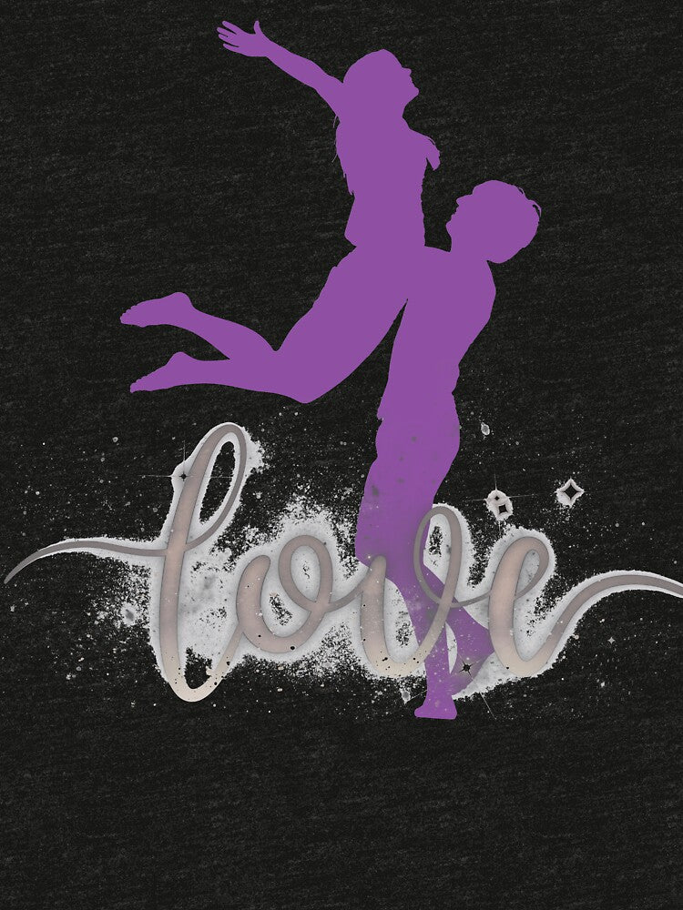 Romantic Love Couple Silhouette Art by Adappai