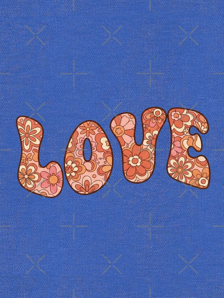 Retro Floral Love Typography by DisignByPrince