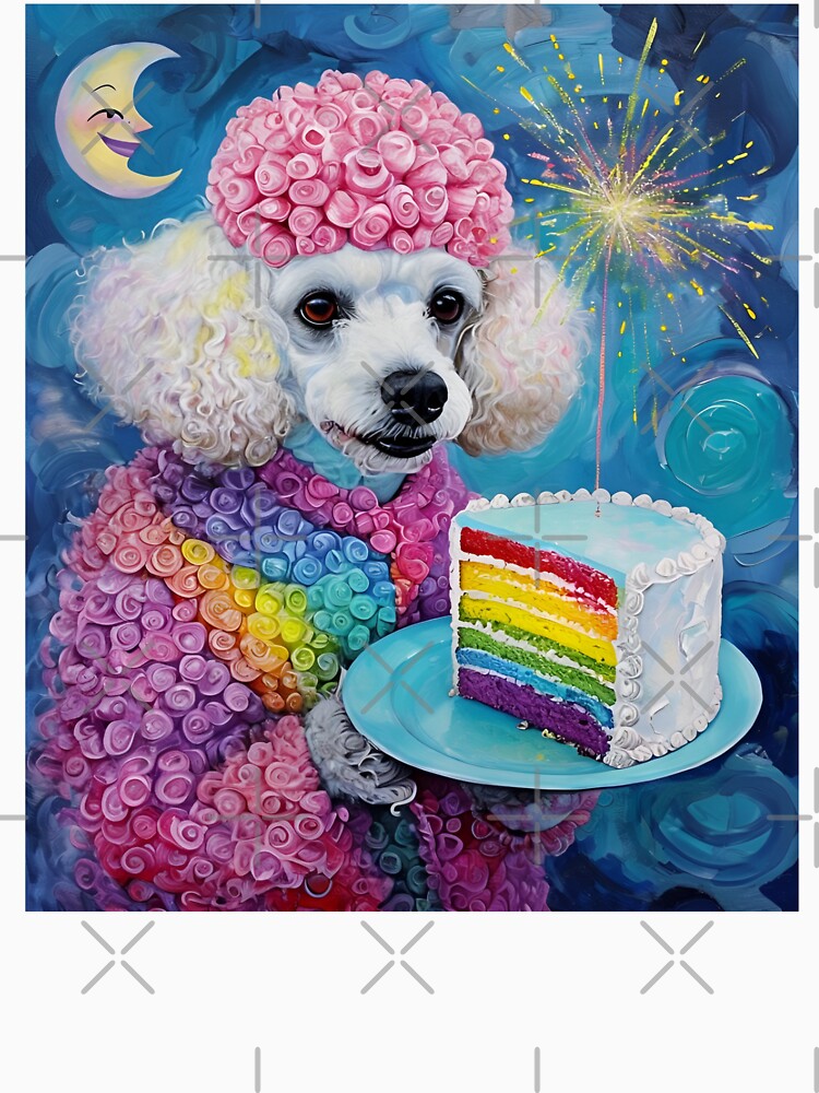 Funny Birthday Poodle, Make A Wish by KamalaDesign