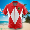 Red Ranger Mighty Morphin Power Rangers Men’s Short Sleeve Button Up Hawaiian Shirt Impressive Gift
