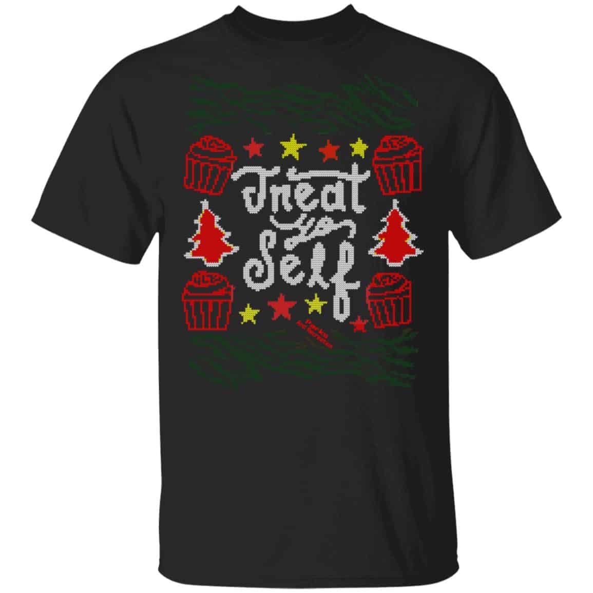 Parks and Recreation Treat Yo Self Ugly Christmas Sweatshirt Shirt, Hoodie