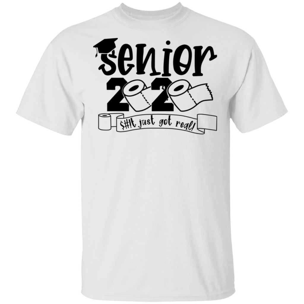 Class Of 2020 The Year Shit Got Real Graduation Shirt, Hoodie, Tank