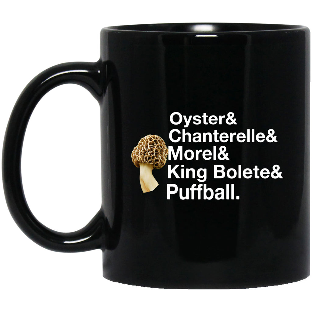 The Mushroom Forager Oyster & Chanterelle & Morel & King Bolete & Puffball Mug
