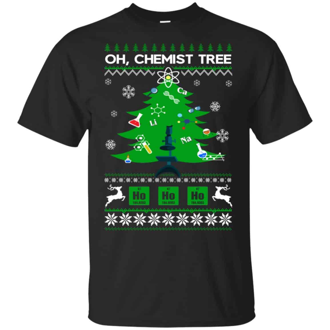 Oh Chemist Tree Ugly Christmas Sweater, T-Shirts, Hoodie