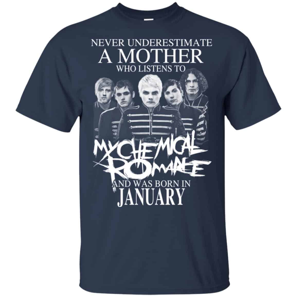 A Mother Who Listens To My Chemical Romance And Was Born In January T-Shirts, Hoodie, Tank