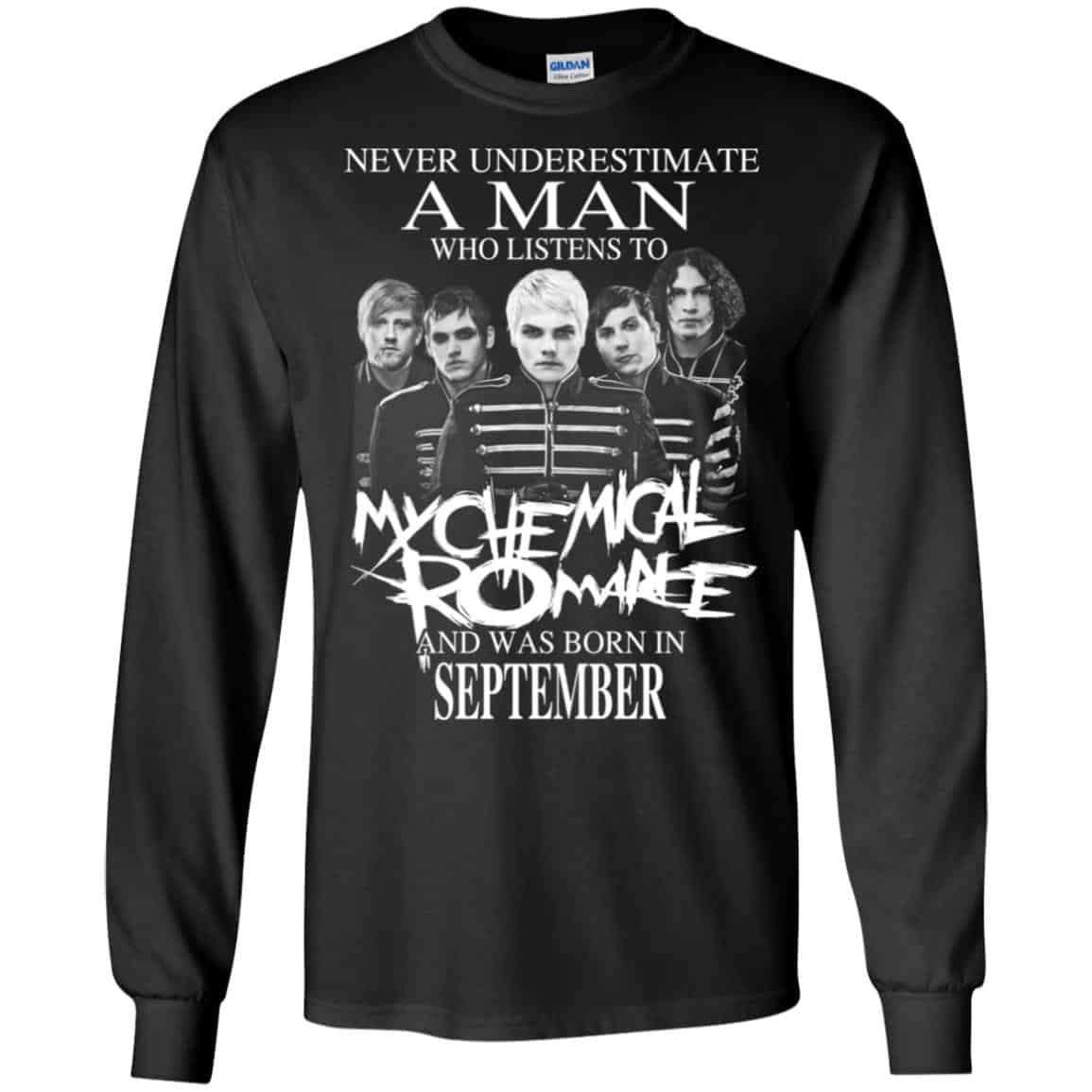 A Man Who Listens To My Chemical Romance And Was Born In September T-Shirts, Hoodie, Tank