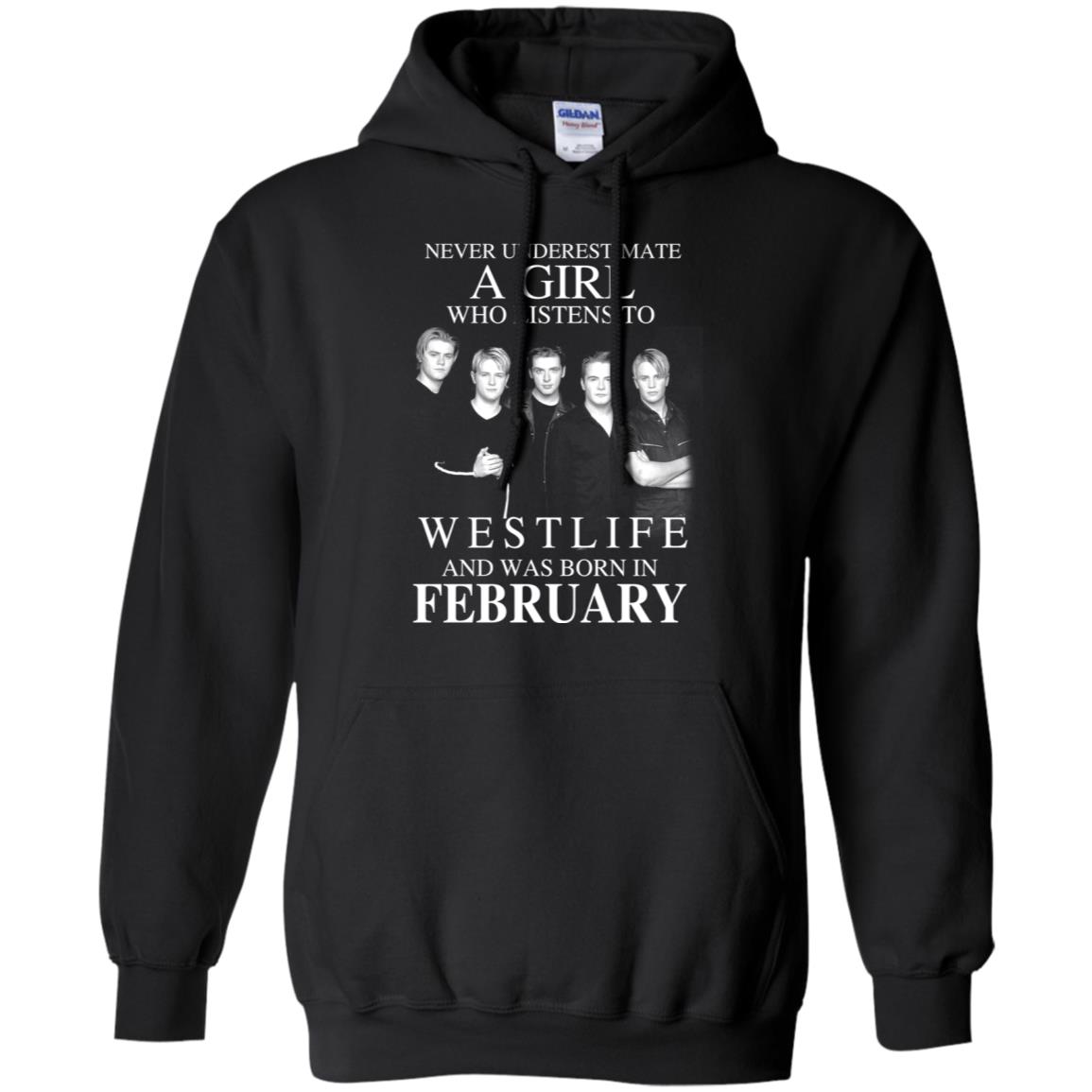 A Girl Who Listens To Westlife And Was Born In February T-Shirts, Hoodie, Tank