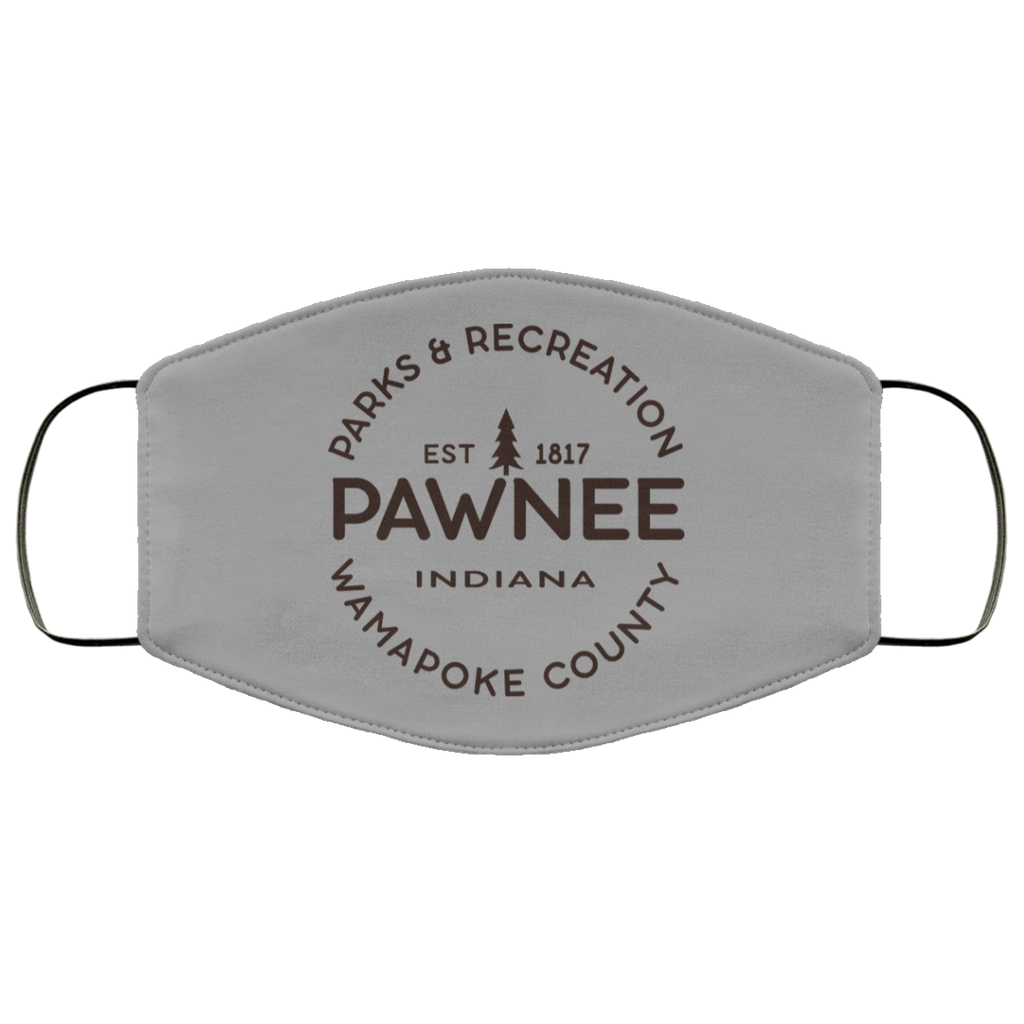 Parks & Recreation Pawnee Indiana 1817 Wamapoke Country Face Mask