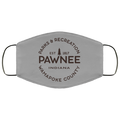 Parks & Recreation Pawnee Indiana 1817 Wamapoke Country Face Mask
