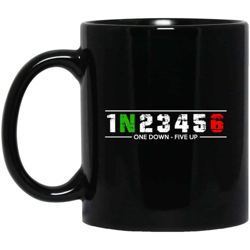 1 N 2 3 4 5 6 One Down Five Up Mug