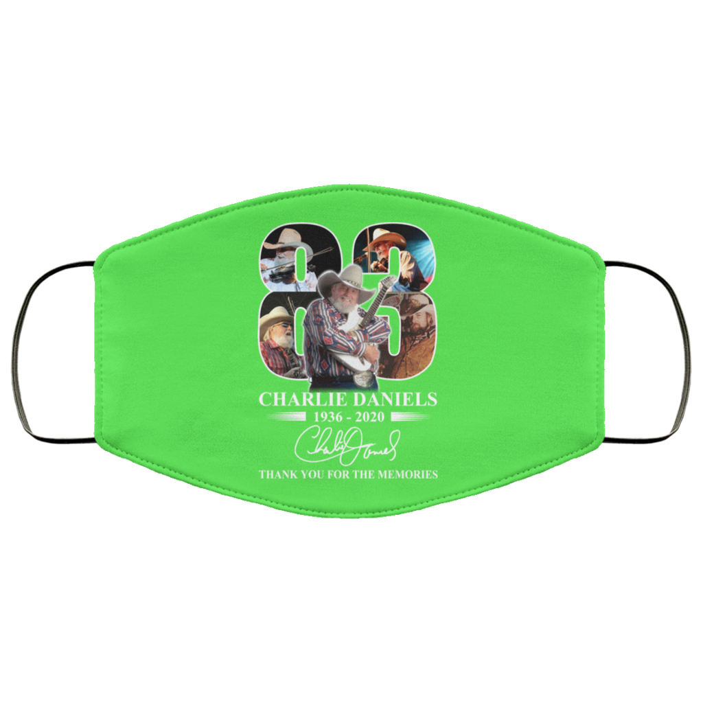 Remembering Charlie Daniels 1936 2020 Face Mask