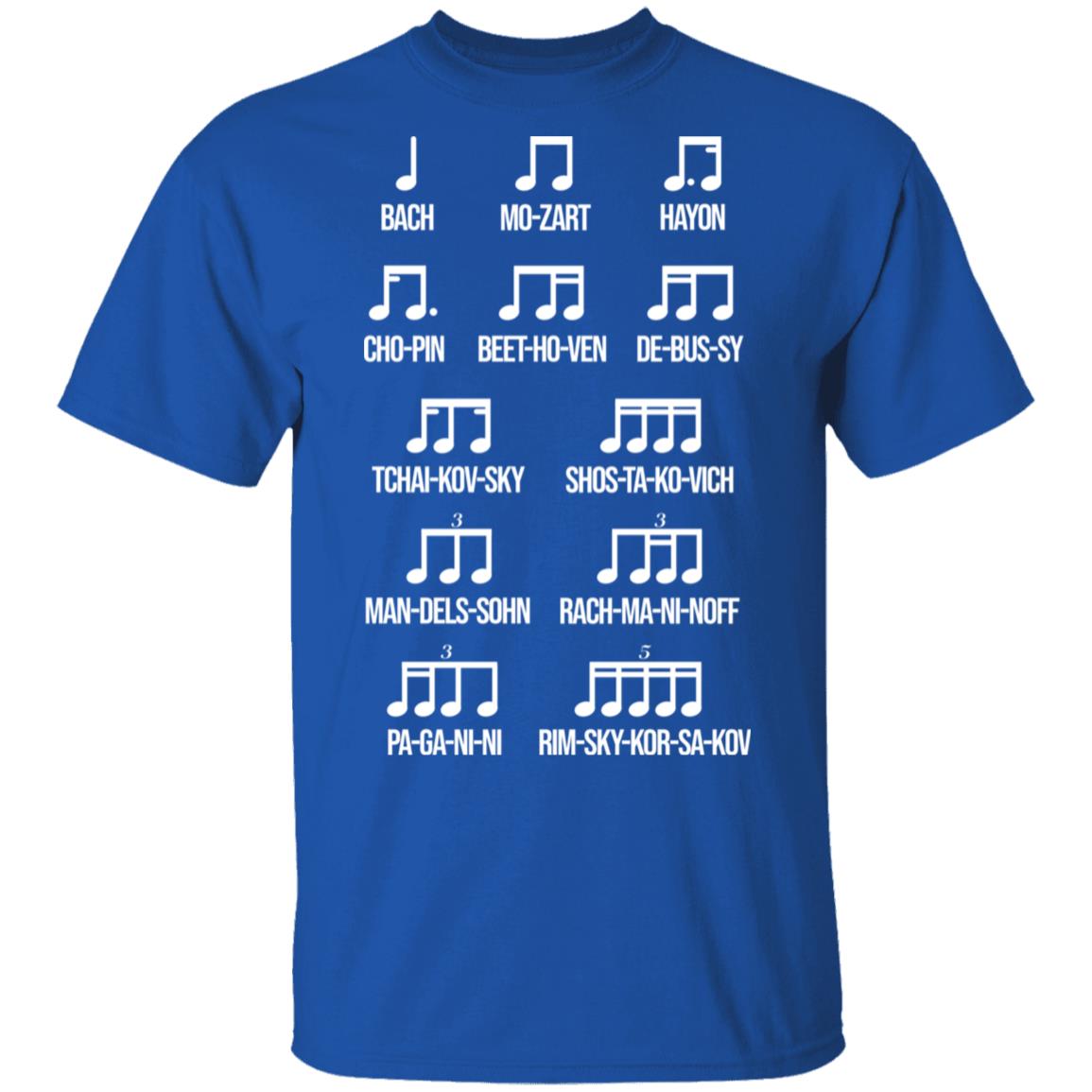 Composer Rhythm Music Gift Bach Mozart Beethoven Chopin Camiseta Shirt, Hoodie, Tank