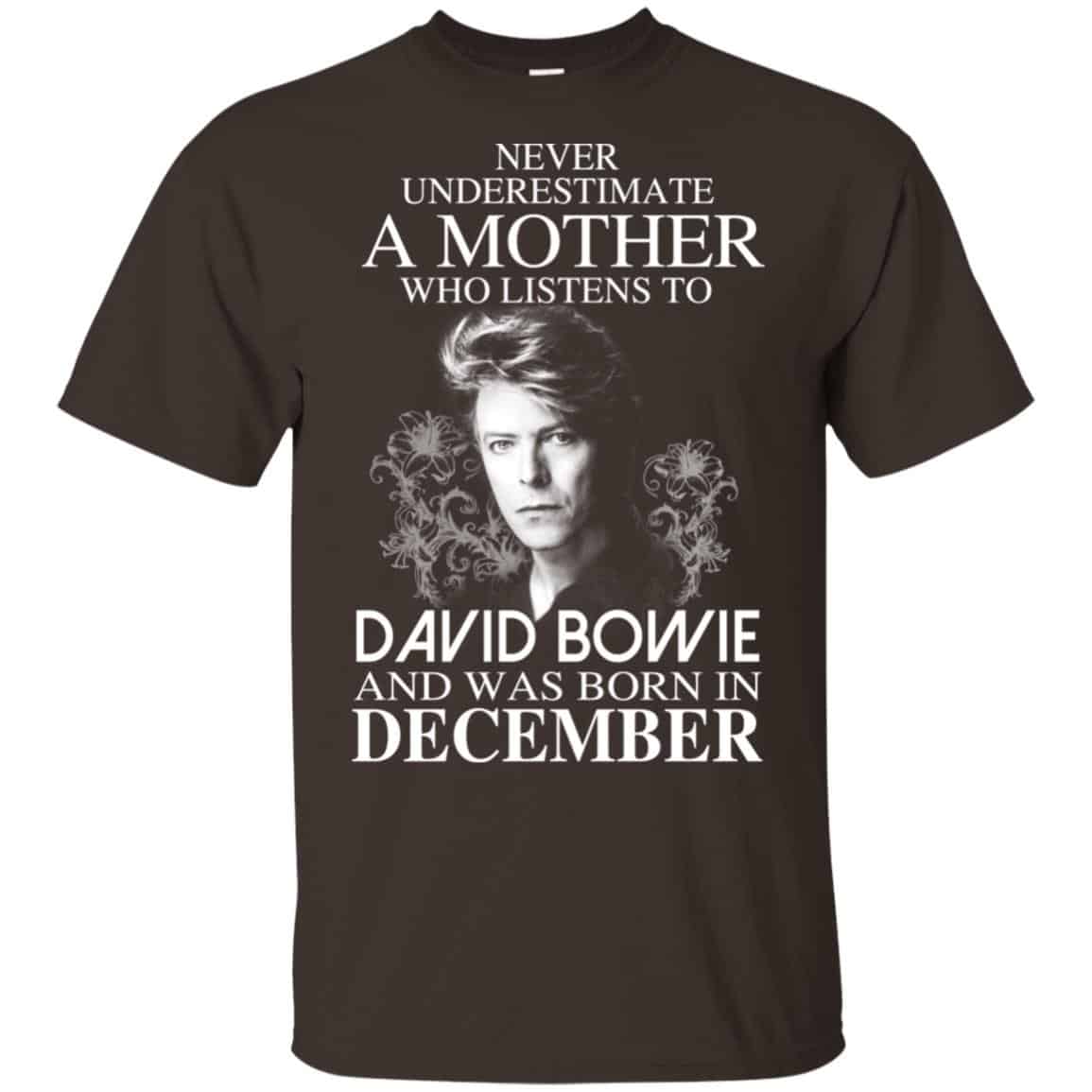 A Mother Who Listens To David Bowie And Was Born In December T-Shirts, Hoodie, Tank