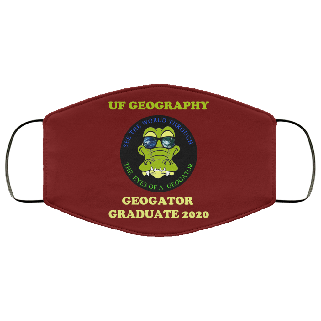 The UF Geography Seniors Geogator Graduate 2020 Face Mask