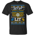 Funny Happy Hanukkah Chanukah Let’s Get Lit Ugly Sweater. Hoodie