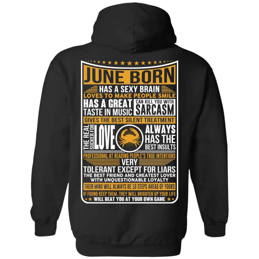 June Born Has A Sexy Brain Loves To Make People Smile T-Shirts, Hoodie, Tank