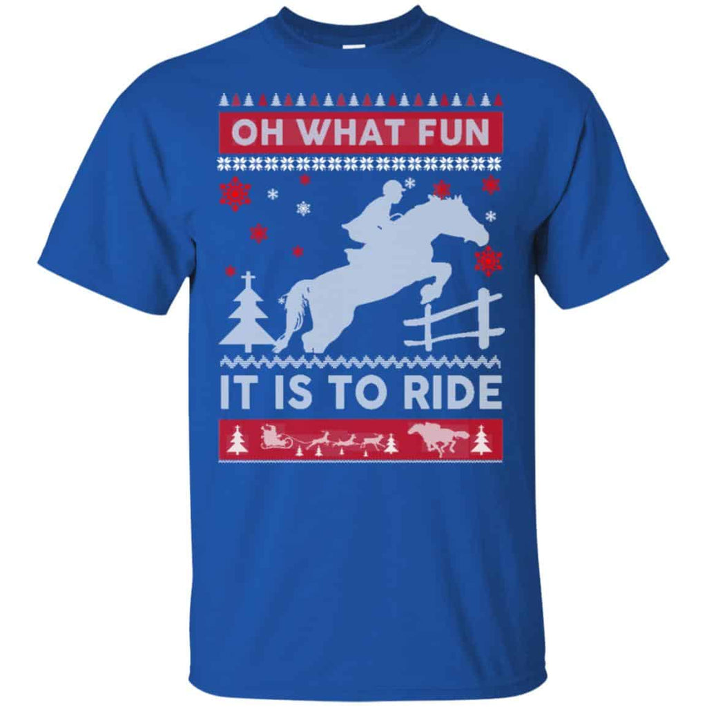 Horse Sweater Christmas Oh What Fun It Is To Ride T-Shirts, Hoodie, Sweater