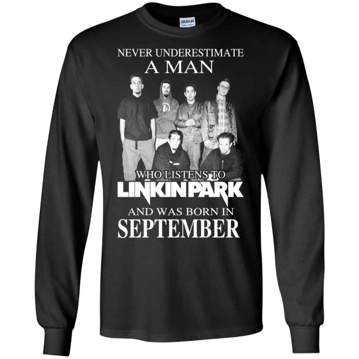 A Man Who Listens To Linkin Park And Was Born In September T-Shirts, Hoodie, Tank