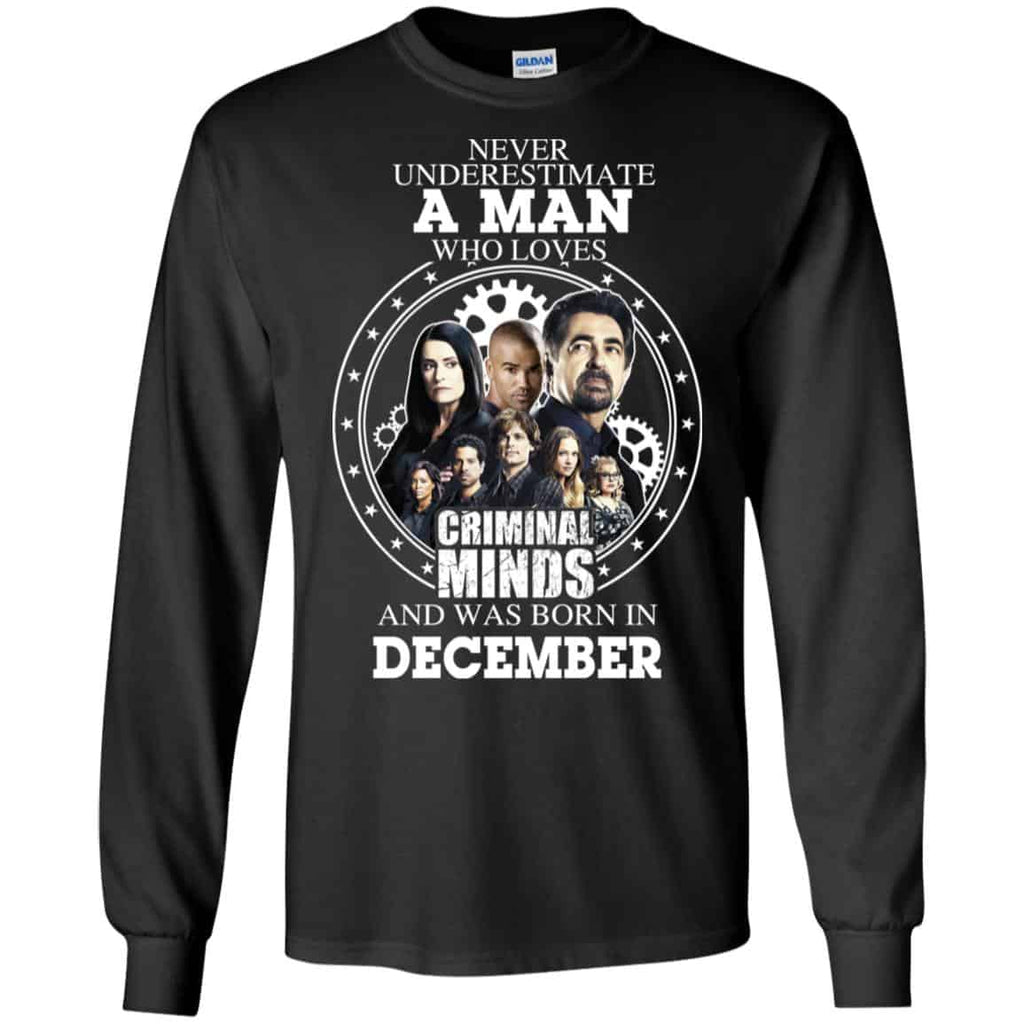 A Man Who Loves Criminal Minds And Was Born In December T-Shirts, Hoodie, Tank