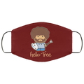 Hello Tree Bob Ross Face Mask