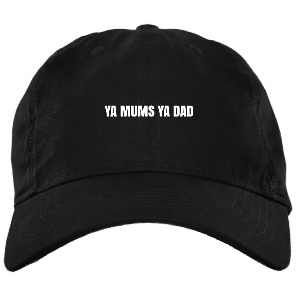 Ya Mums Ya Dad Hat Black Dad Hat