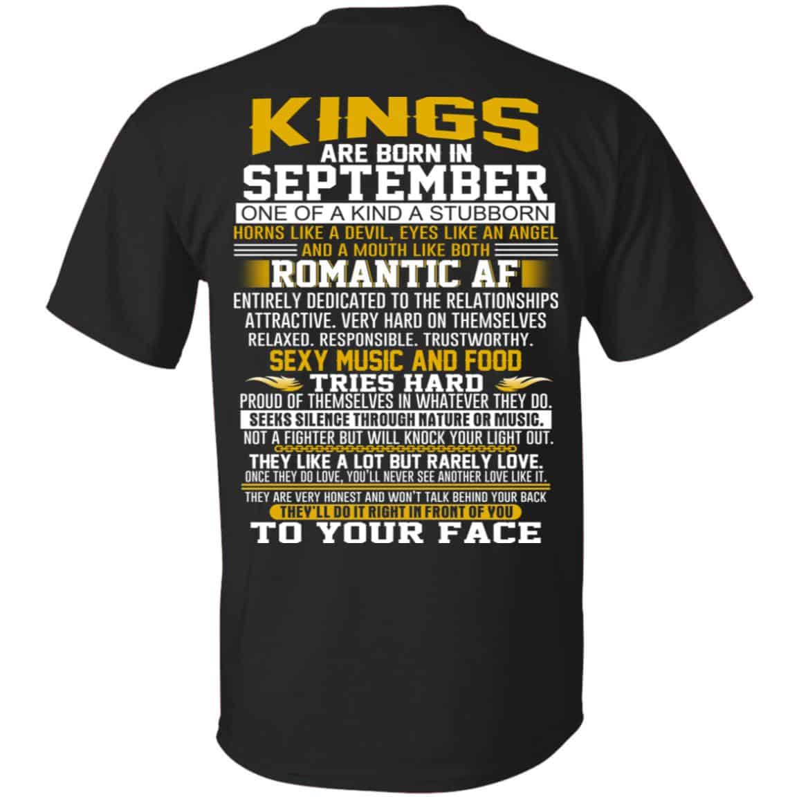 Kings Are Born In September One Of A Kind A Stubborn T-Shirts, Hoodie, Tank