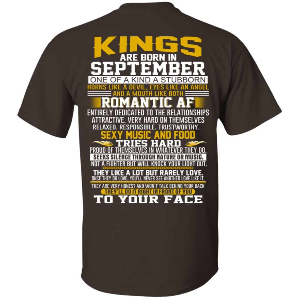 Kings Are Born In September One Of A Kind A Stubborn T-Shirts, Hoodie, Tank