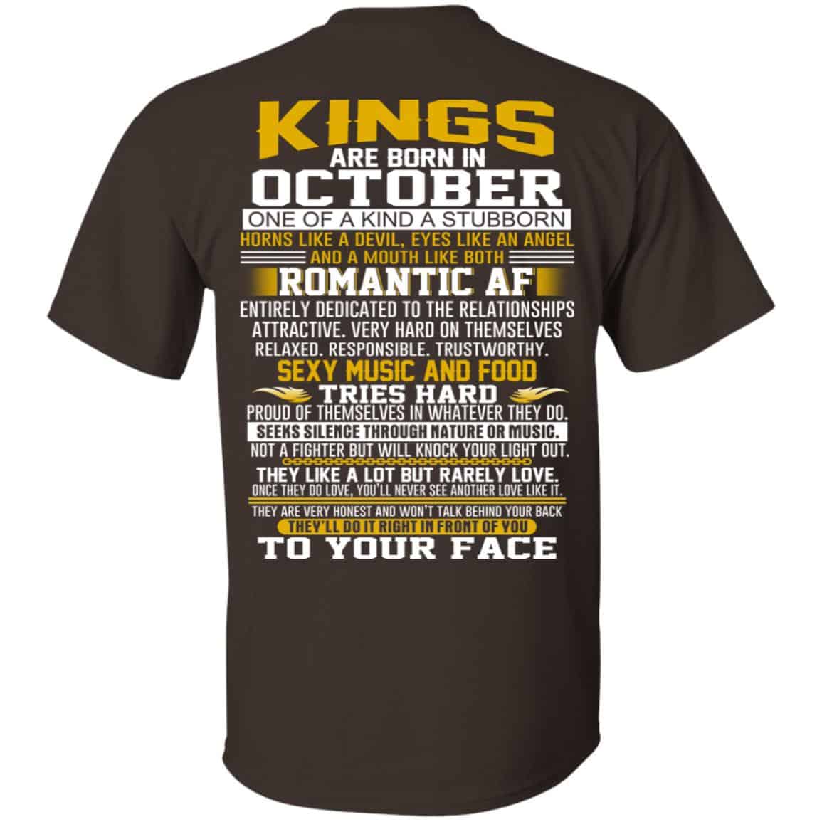 Kings Are Born In October One Of A Kind A Stubborn T-Shirts, Hoodie, Tank
