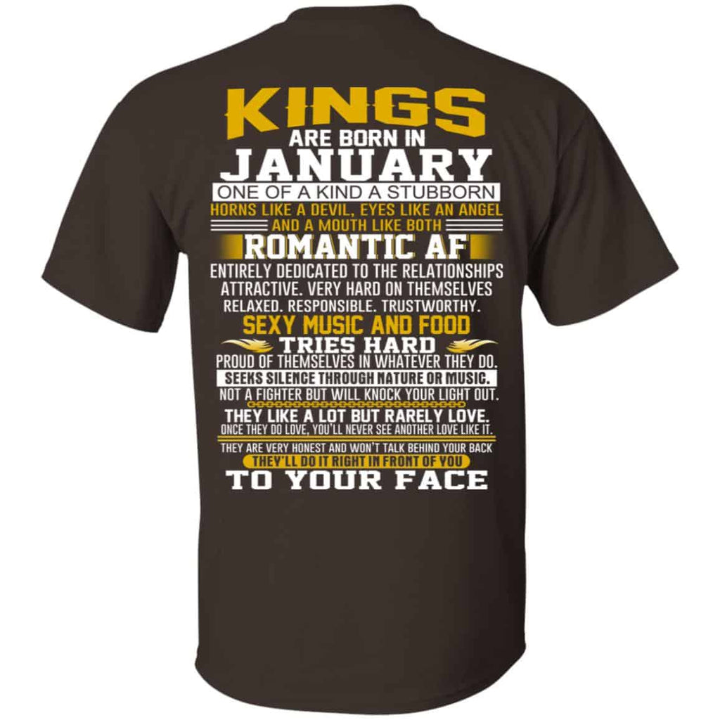 Kings Are Born In January One Of A Kind A Stubborn T-Shirts, Hoodie, Tank