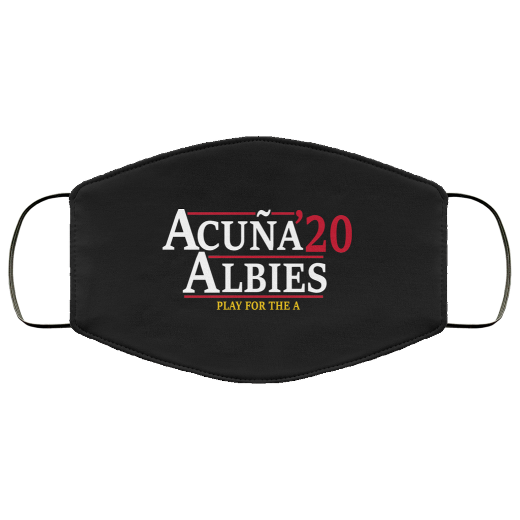 Acuna Albies 2020 Play For The A Face Mask