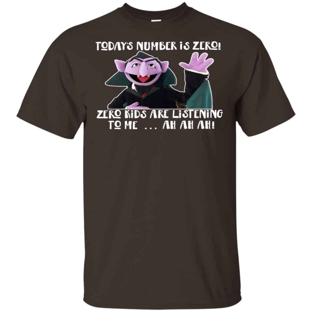 Count von Count – Today’s Number is Zero Zero Kids Are Listening To Me T-Shirts, Hoodie, Tank