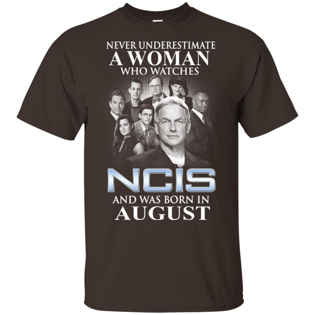A Woman Who Watches NCIS And Was Born In August T-Shirts, Hoodie, Tank