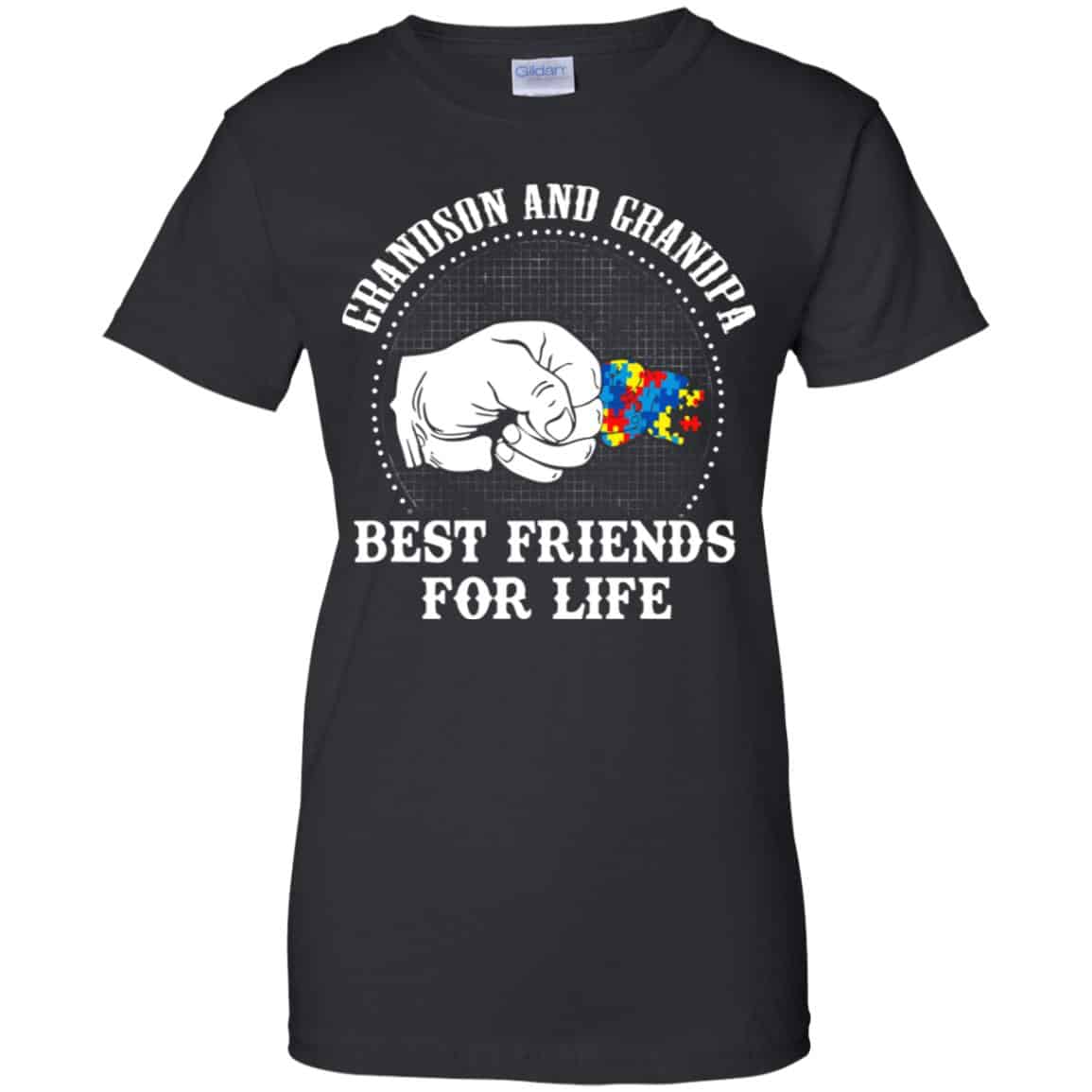 Autism: Grandson And Grandpa Best Friends For Life Autism Awareness T-Shirts, Hoodie, Tank