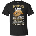 Scorpius Girl Knows More Than She Says Zodiac Birthday T-Shirts, Hoodie, Tank