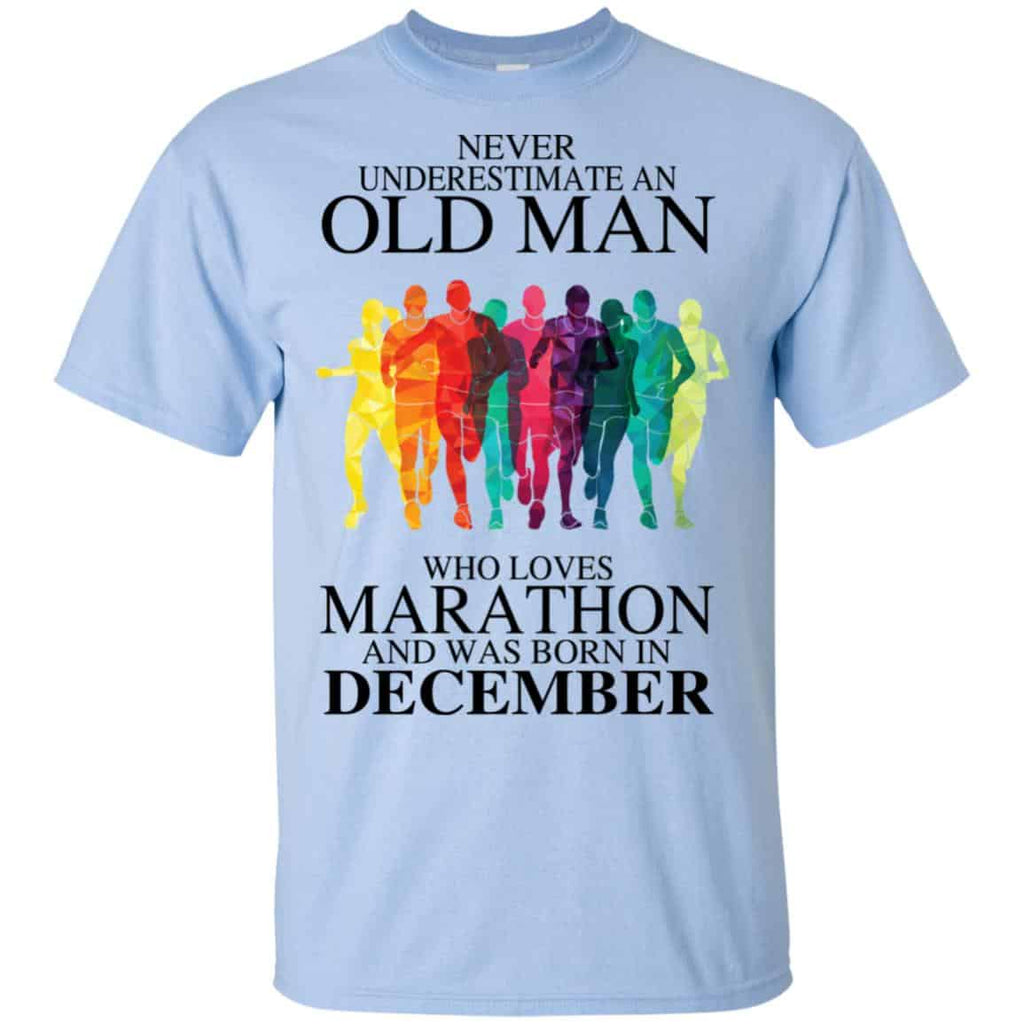 An Old Man Who Loves Marathon And Was Born In December T-Shirts, Hoodie, Tank