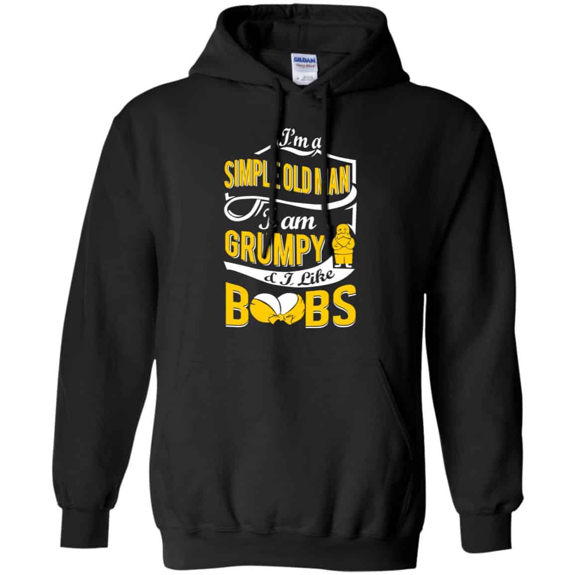 I’m A Simple Old Man I Am Grumpy & I Like Boobs Shirt, Hoodie, Tank