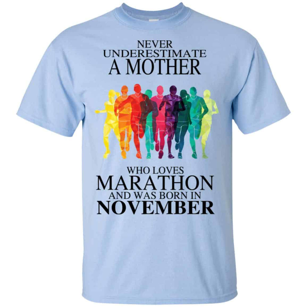 A Mother Who Loves Marathon And Was Born In November T-Shirts, Hoodie, Tank