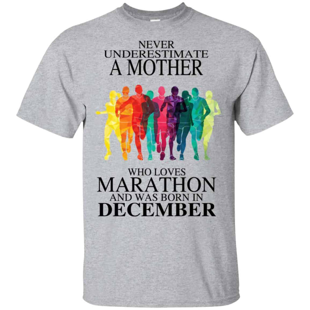 A Mother Who Loves Marathon And Was Born In December T-Shirts, Hoodie, Tank