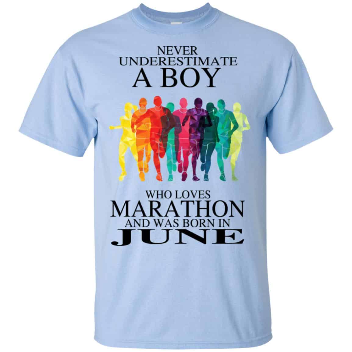 A Boy Who Loves Marathon And Was Born In June T-Shirts, Hoodie, Tank