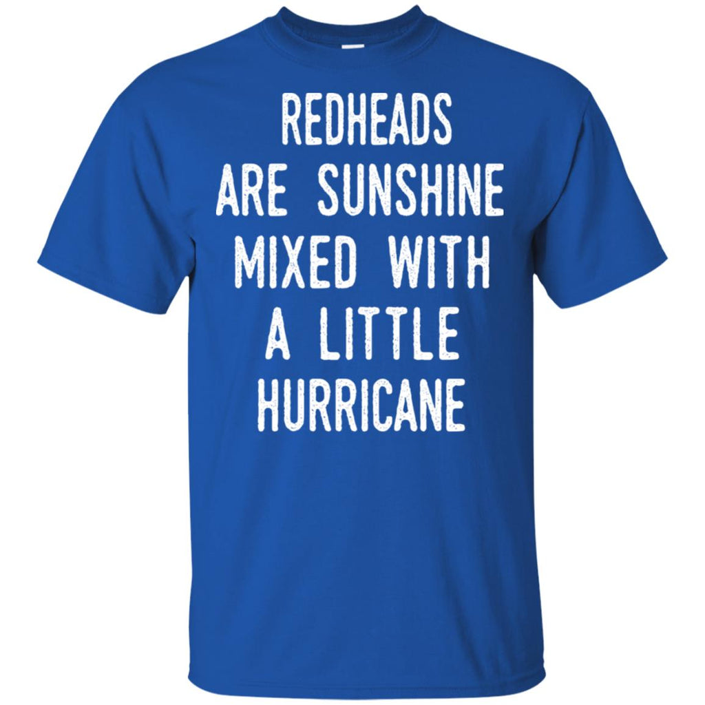 Redhead Girls Are Sunshine Mixed With A Little Hurricane T-Shirts, Hoodie, Tank