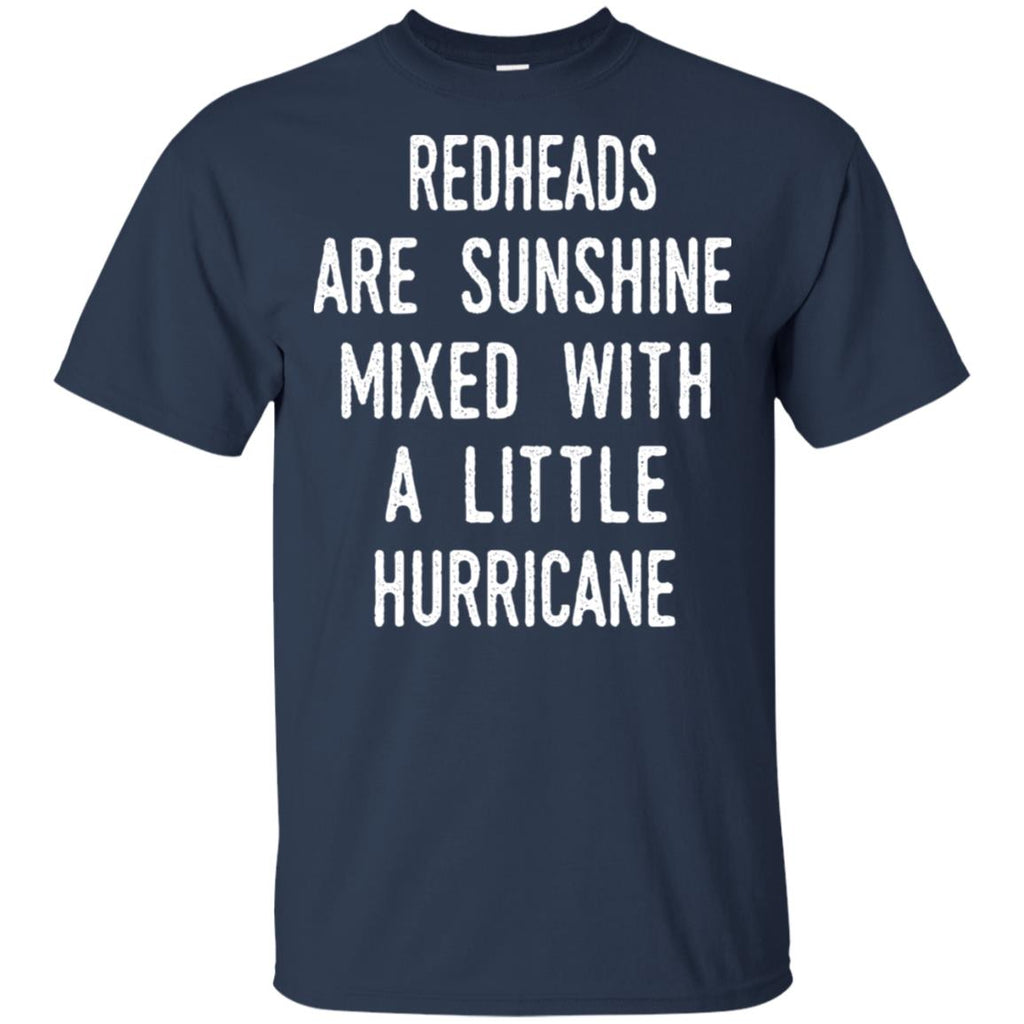 Redhead Girls Are Sunshine Mixed With A Little Hurricane T-Shirts, Hoodie, Tank