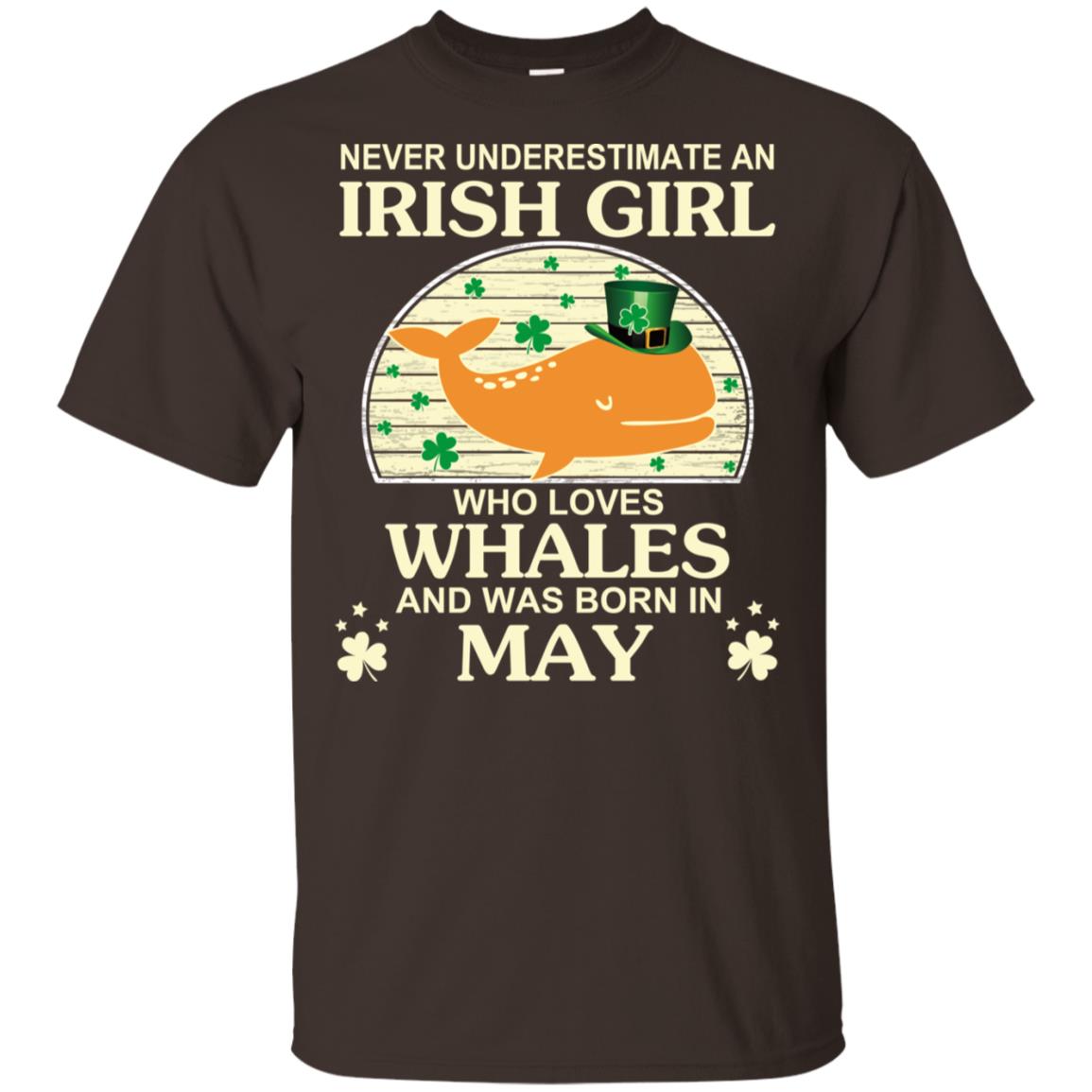 An Irish Girl Who Loves Whales And Was Born In May T-Shirts, Hoodie, Tank