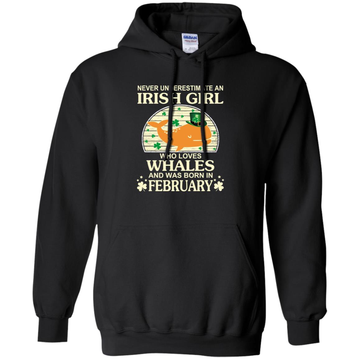 An Irish Girl Who Loves Whales And Was Born In February T-Shirts, Hoodie, Tank