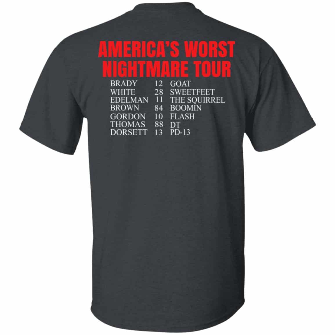 Bill’s Plan America’s Worst Nightmare Tour Brady Goat White Sweetfeet Edelman The Squirrel Shirt