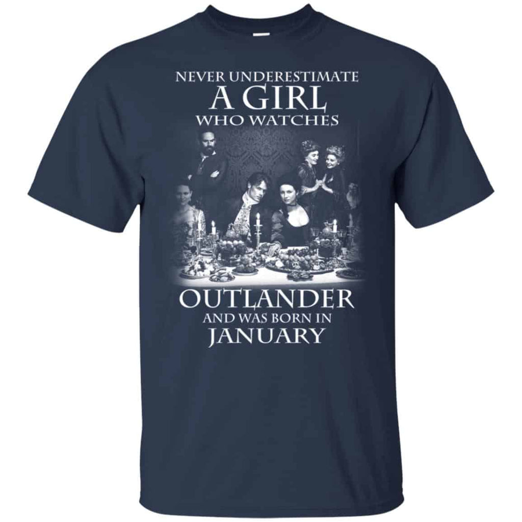 A Girl Who Watches Outlander And Was Born In January T-Shirts, Hoodie, Tank