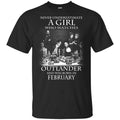 A Girl Who Watches Outlander And Was Born In February T-Shirts, Hoodie, Tank