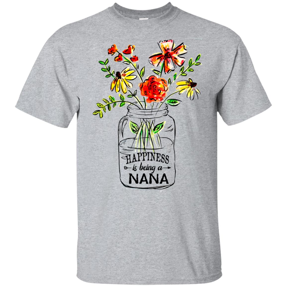 Happiness Is Being A Nana Flower T-Shirts, Hoodie, Tank