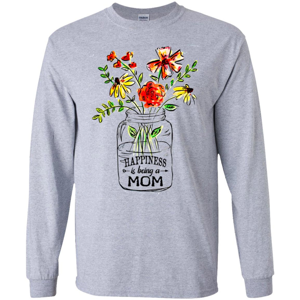 Happiness Is Being A Mom Flower T-Shirts, Hoodie, Tank
