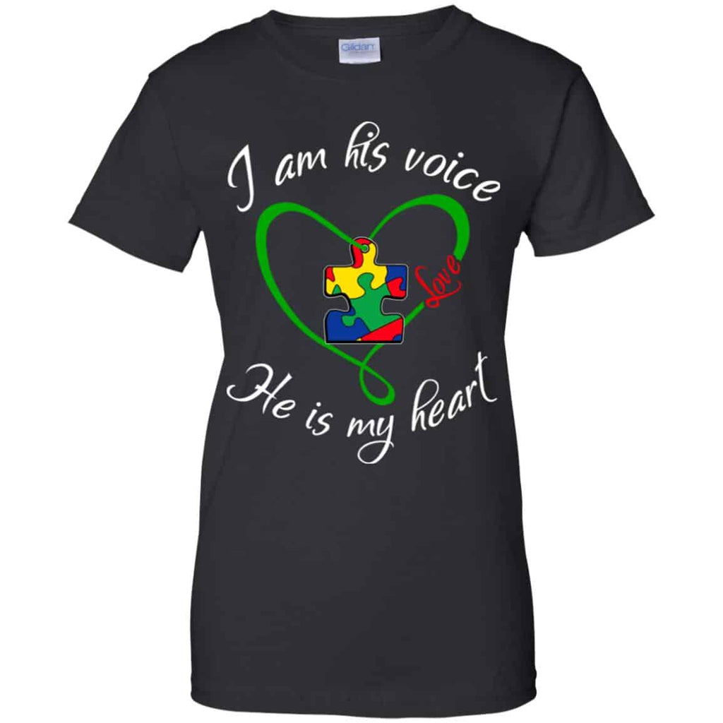 Autism: I Am His Voice He Is My Heart Shirt, Hoodie, Tank